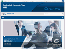 Tablet Screenshot of estagio.cefetmg.br