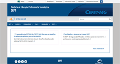 Desktop Screenshot of dept.cefetmg.br