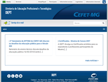 Tablet Screenshot of dept.cefetmg.br