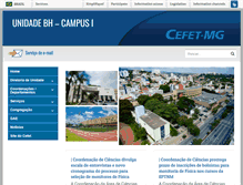 Tablet Screenshot of campus1.cefetmg.br