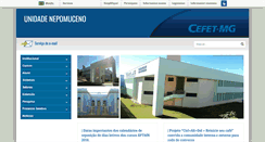 Desktop Screenshot of nepomuceno.cefetmg.br