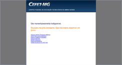 Desktop Screenshot of manutencao.dri.cefetmg.br