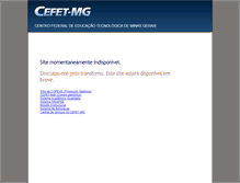 Tablet Screenshot of manutencao.dri.cefetmg.br