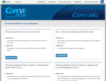 Tablet Screenshot of copeve2.dri.cefetmg.br