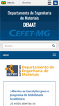 Mobile Screenshot of demat.cefetmg.br