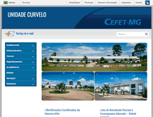 Tablet Screenshot of curvelo.cefetmg.br
