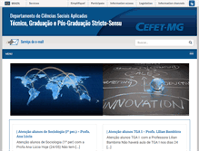 Tablet Screenshot of dcsa.cefetmg.br